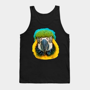 Blue and Yellow Macaw Tank Top